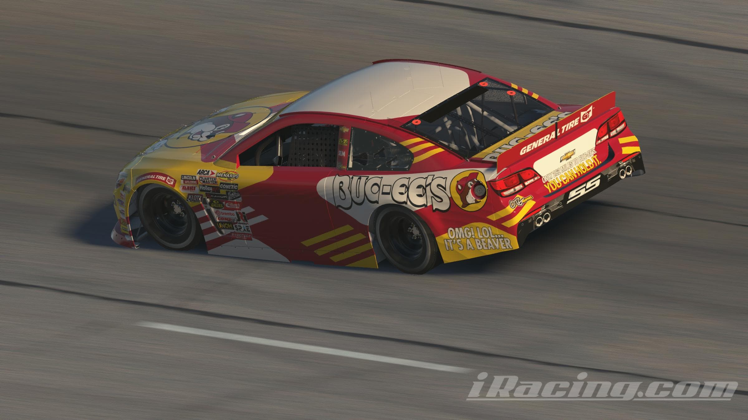 NASCAR Buc-ee's background